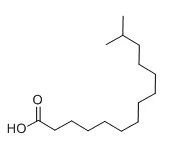 Structure of 13-Methyltetradecanoic acid CAS 2485-71-4