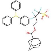 Structure of Sulfonium, triphenyl-, salt with 3,3,4,4-tetrafluoro-4-sulfobutyl tricyclo[3.3.1.13,7]decane-1-carboxylate CAS 1001347-91-6