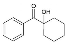 Structure of 1-Hydroxycyclohexyl phenyl ketone CAS 947-19-3