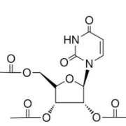 Structure of 2',3',5'-Tri-O-acetyluridine CAS 4105-38-8
