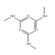Structure of N2,N4,N6-Trimethyl-1,3,5-triazine-2,4,6-triamine CAS 2827-46-5