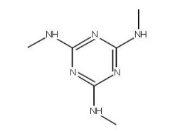 Structure of N2,N4,N6-Trimethyl-1,3,5-triazine-2,4,6-triamine CAS 2827-46-5
