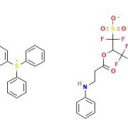 Structure of Triphenyl sulfonium 1,1,3,3,3-pentafluoro-2-(3-(N-phenylamino))propionyloxy-1-sulfonate CAS 1451961-31-1