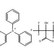 Structure of Triphenylsulfonium 3,3,3-trifluoro-2-hy-droxy-2-trifluoromethylpropionate CAS 365971-74-0