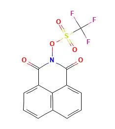 Structure of N-trifluoromethanesulfonyl-1,8-naphthalimide CAS 85342-62-7
