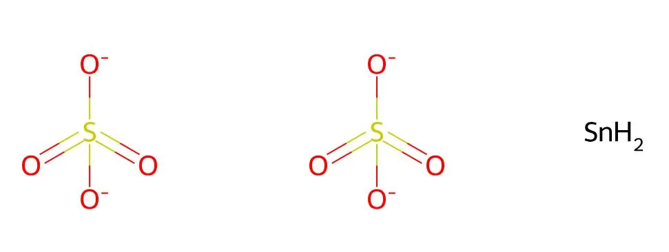 Structure of Stannous sulfate CAS 7488-55-3